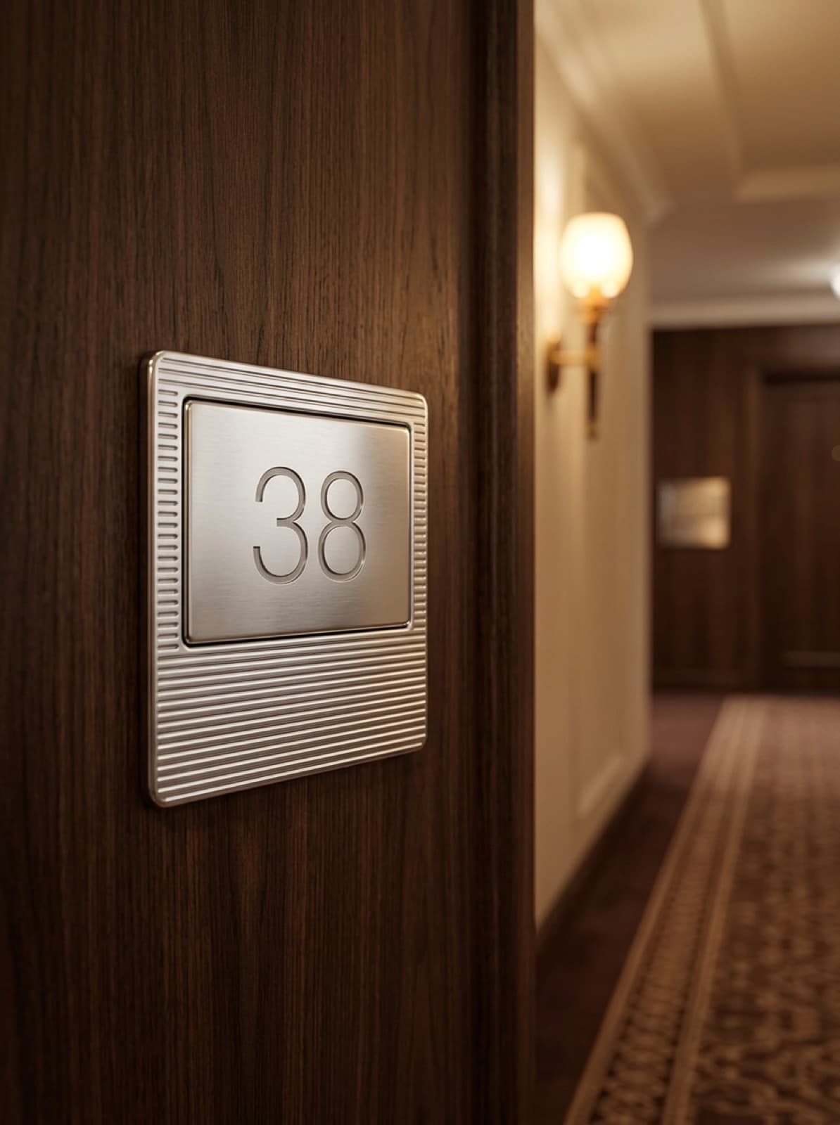 Steel room number